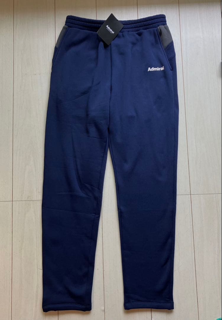メンズL Admiralアドミラルウェア 裏起毛スウェットパンツ紺