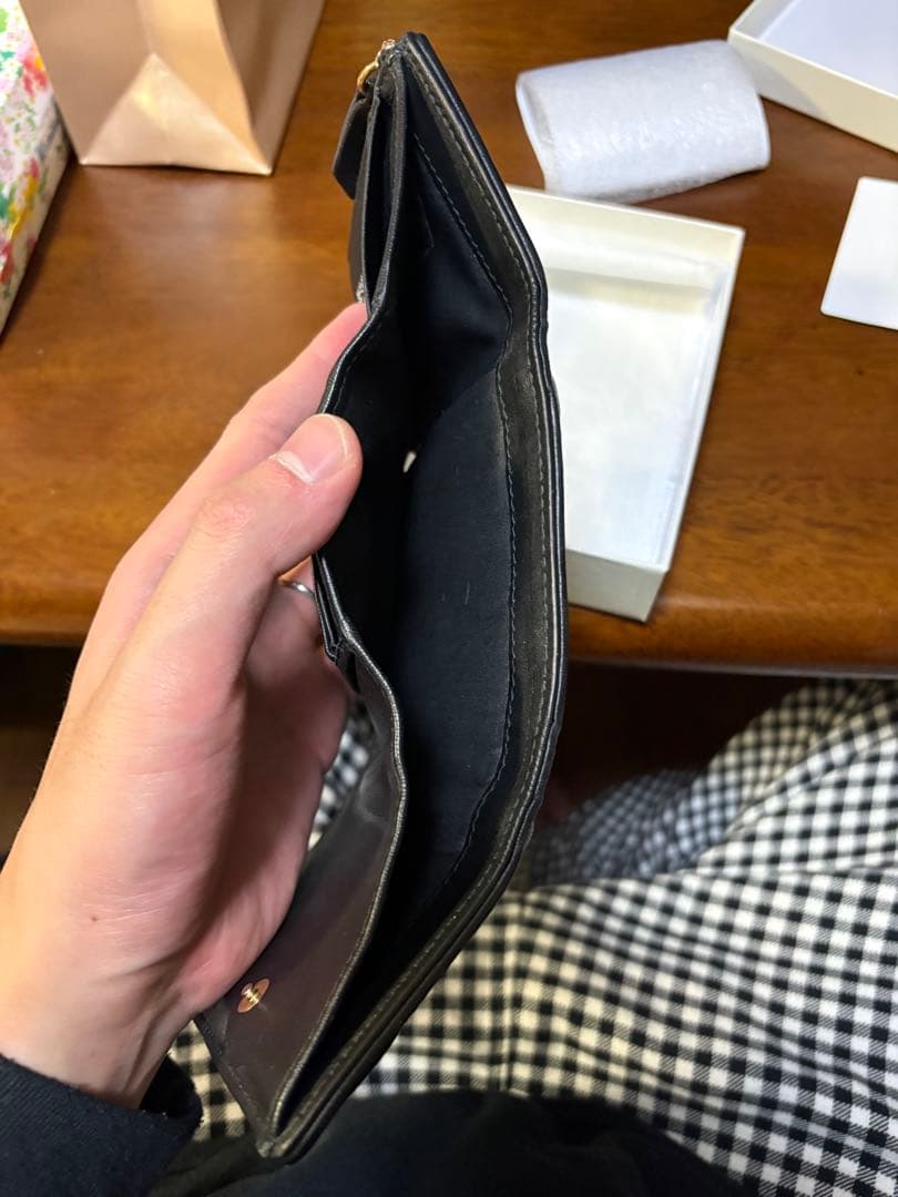 Maison Margiela glam slam ブラック三つ折り財布