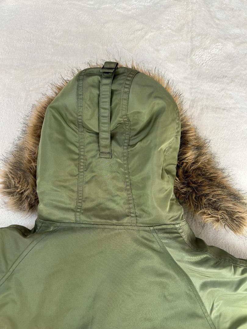 アルファインダストリー　N-3Bフライトジャケット オリーブグリーン　パーカー