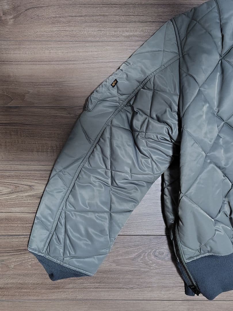 【極美品】ALPHA × monkeytime キルテッドサイドジップ MA―1