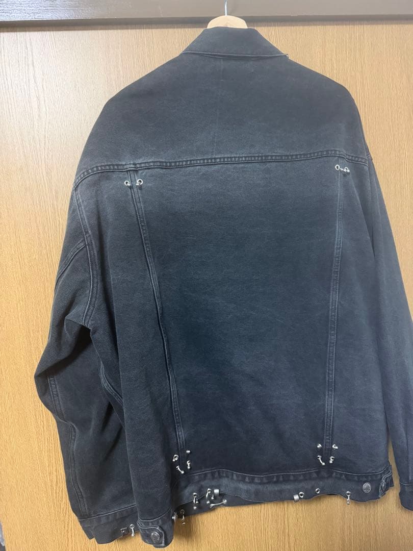 BALENCIAGA スタッズブラックデニムジャケット　サイズ2