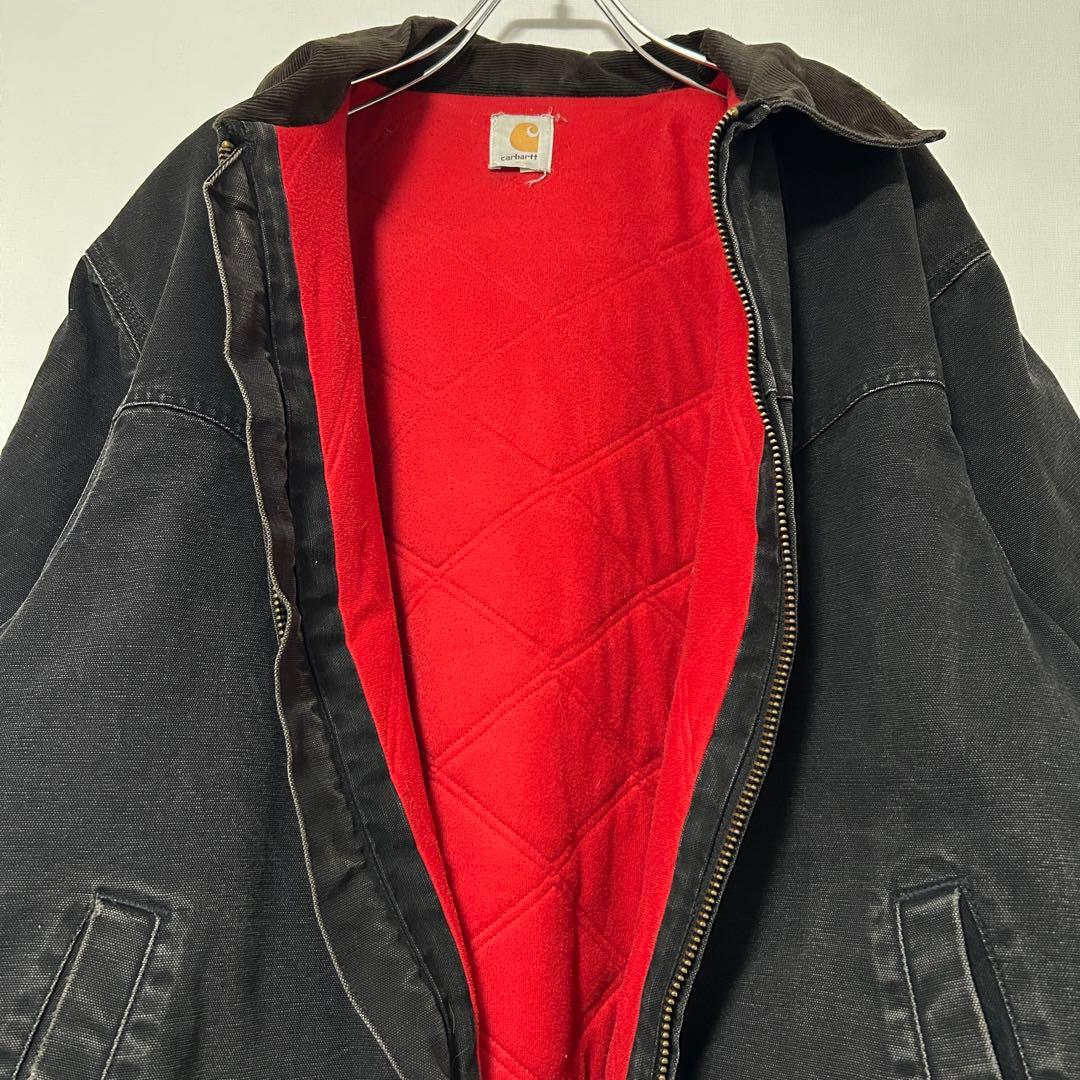 80s carhartt santa fe jacket ブラックXL