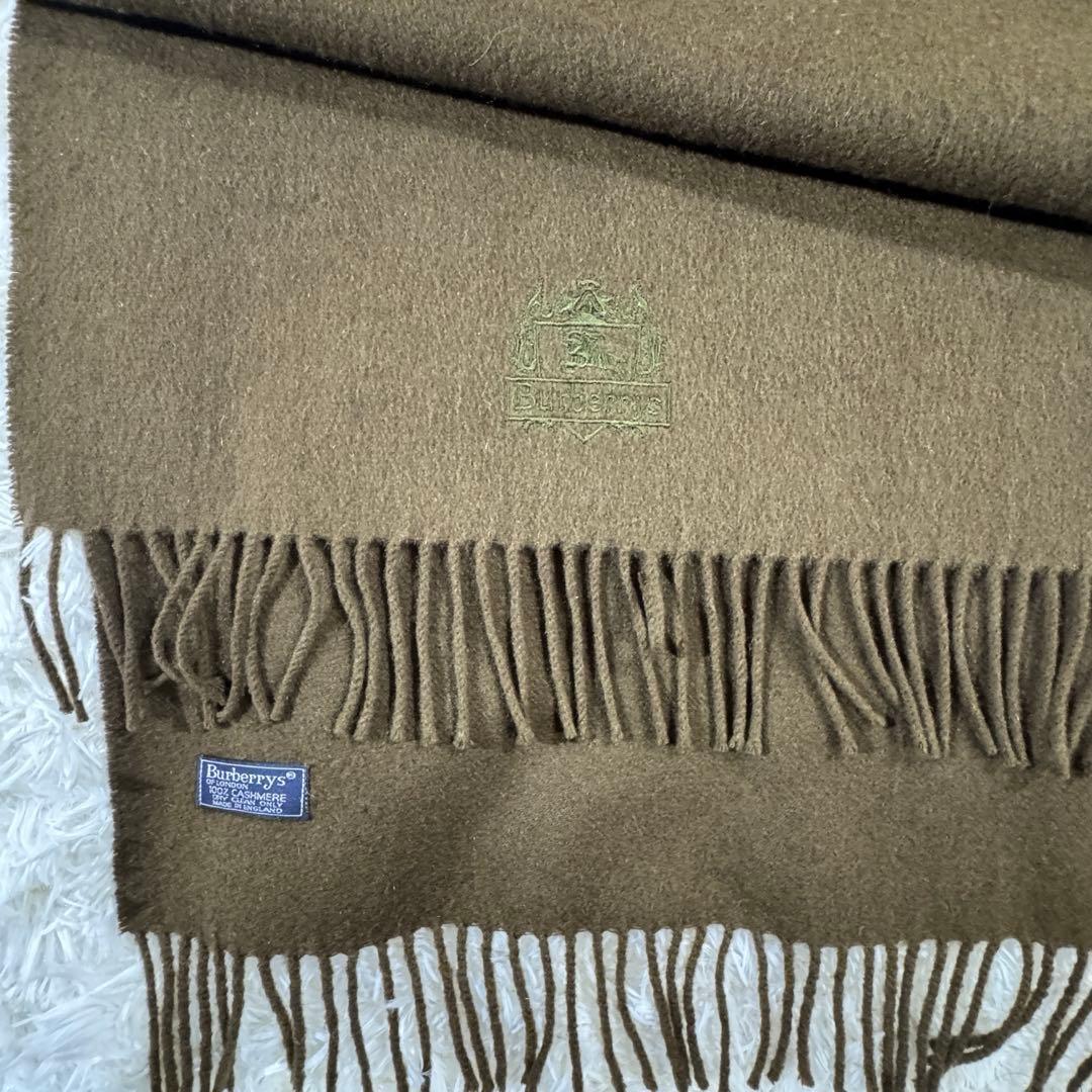 美品✨ カシミヤ100% ✨バーバリーズ オブ ロンドン マフラー ホースロゴ