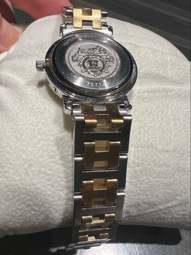 決定　ジャンク品　エルメス腕時計クリッパー