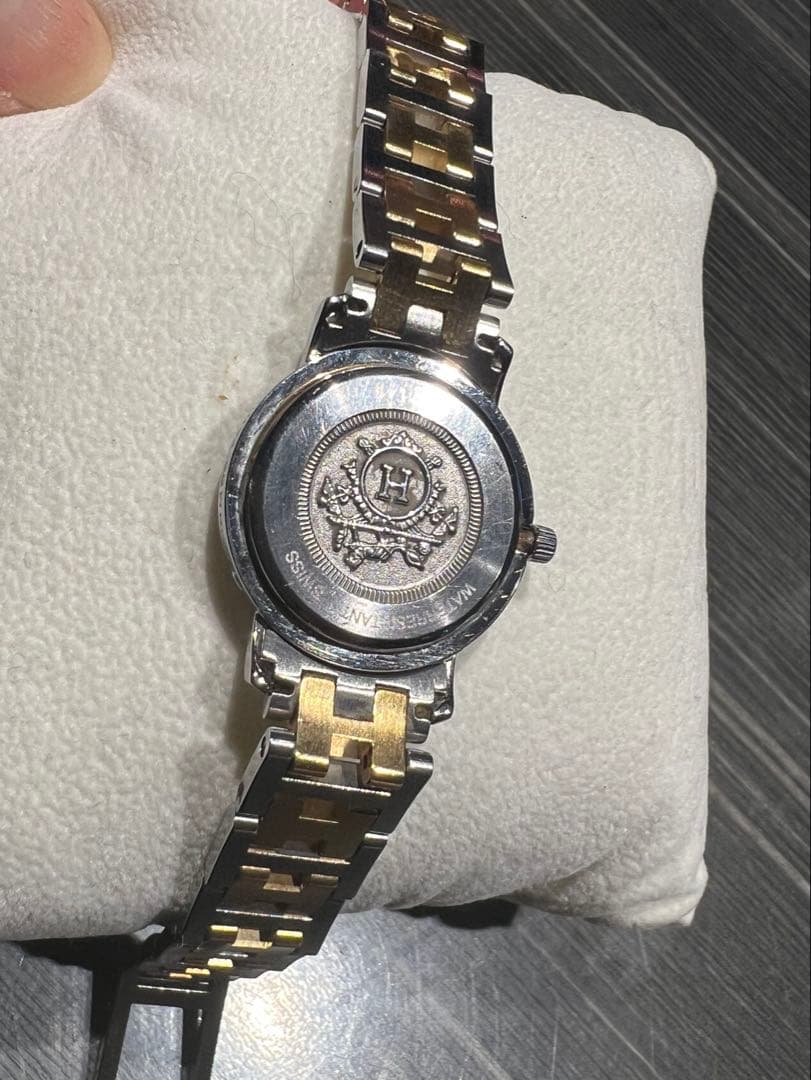 決定　ジャンク品　エルメス腕時計クリッパー