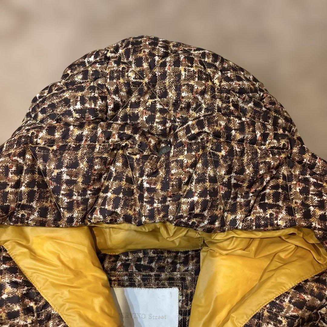 SCERVINO Street エルマンノシェルビーノ総柄 中綿ロングコート42