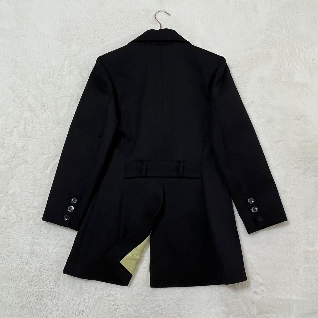 フランス製 クリスチャンラクロワ テーラードジャケット ウール 裏地シルク 黒