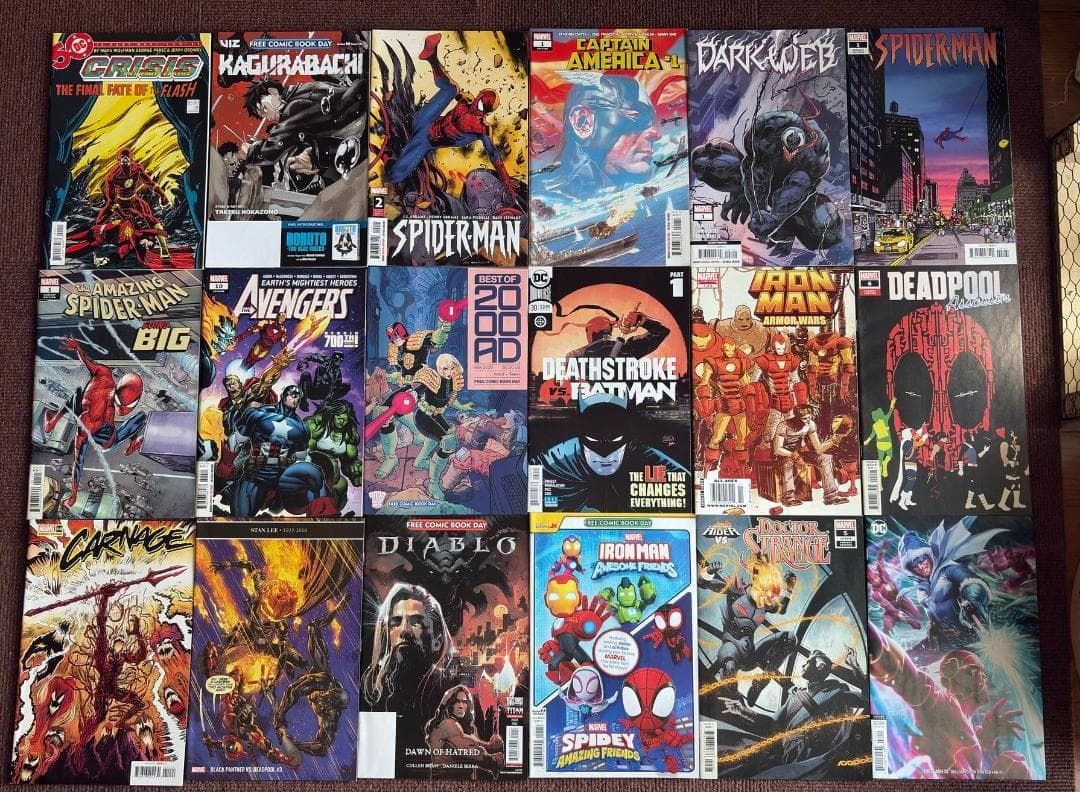 アメコミ MARVEL DC デッドプール ヴェノム スパイダーマン フラッシュ