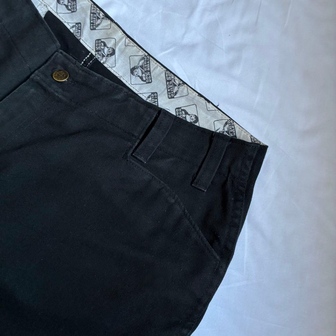 90sビンテージベンデイビス フリスコジーンズワークパンツUSA黒ブラックW38