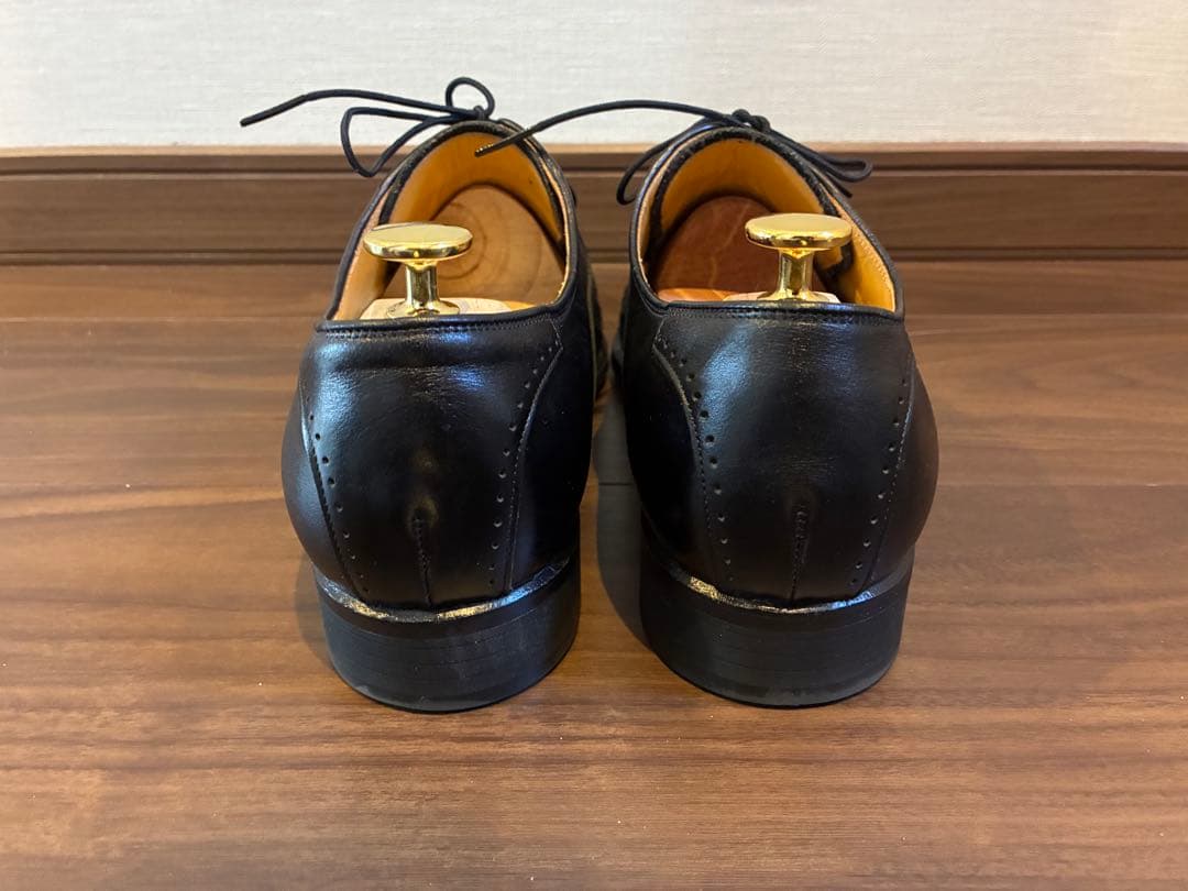 Madras マドラス 編み込みレザー ドレスシューズ