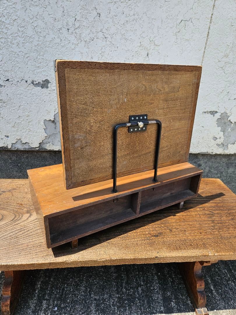 日本のヴィンテージ 抽斗付きのドレッサー 小型 鏡台 小物入れ スタンドミラー