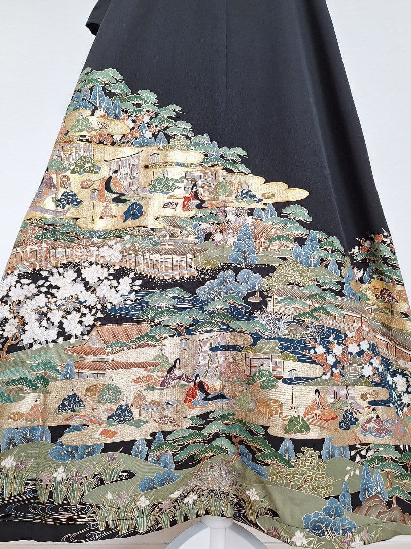 着物リメイクワンピース3679