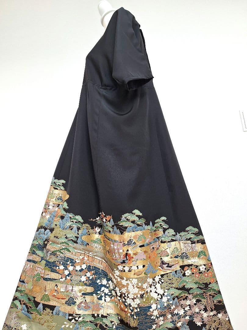 着物リメイクワンピース3679