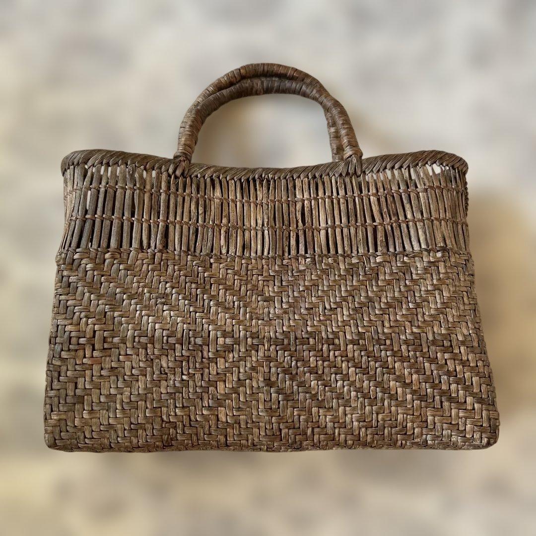 日本製　山葡萄　かごバッグ