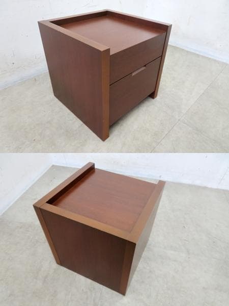展示品■シモンズ■ベッドサイドテーブル■引出し付き■2台セット■モダンスタイル■