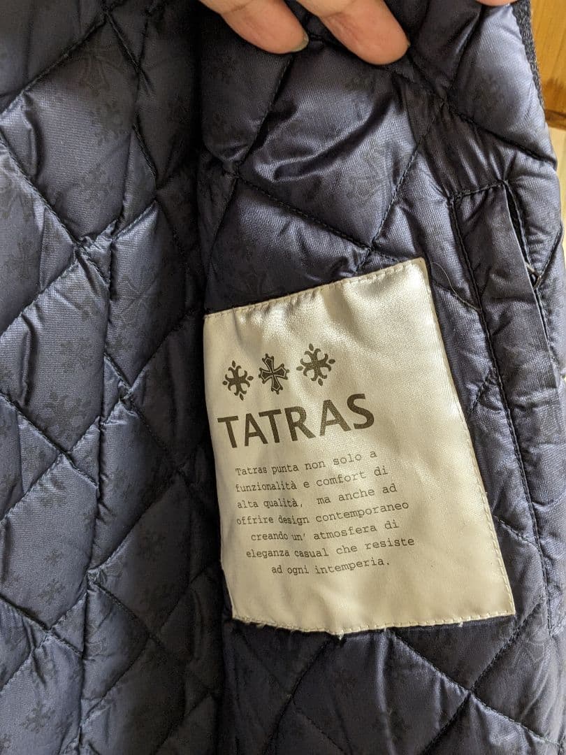 ★TATRAS★タトラス★中ダウン★コート★ネイビー