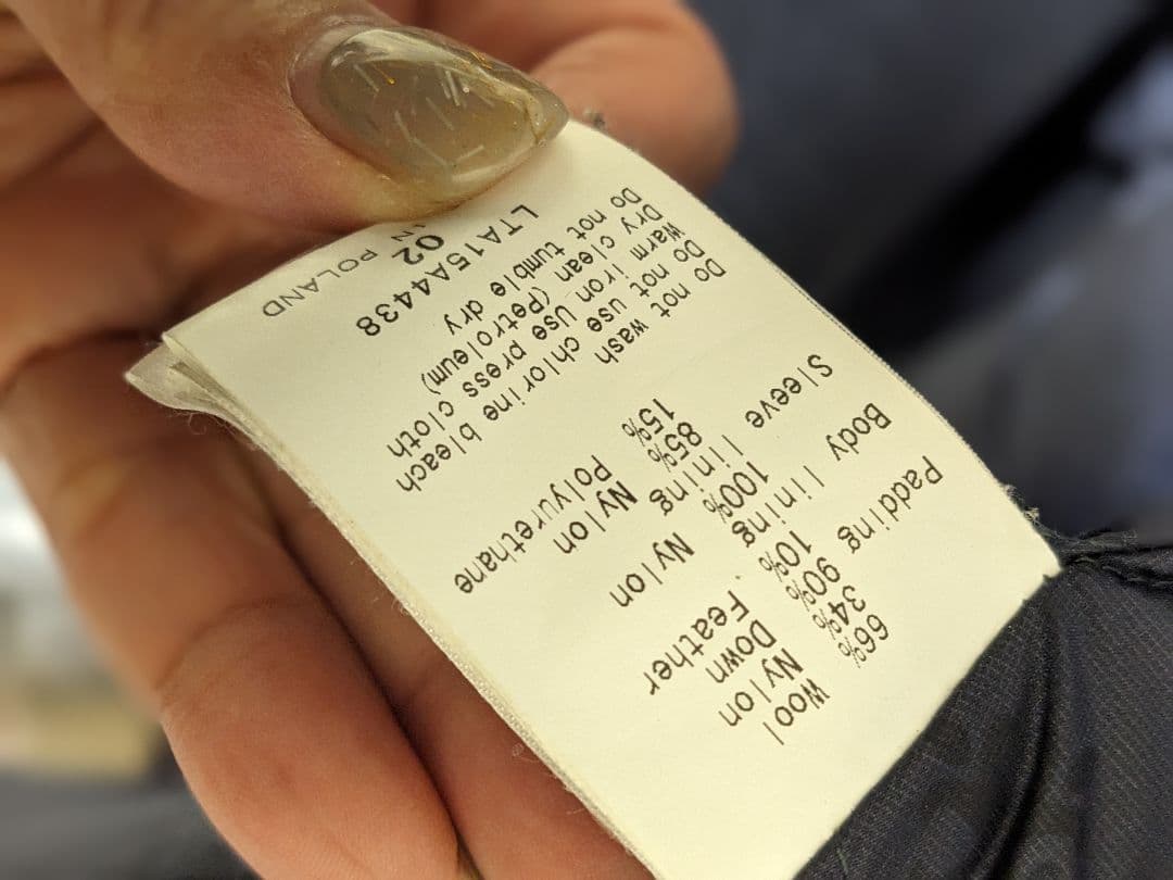 ★TATRAS★タトラス★中ダウン★コート★ネイビー