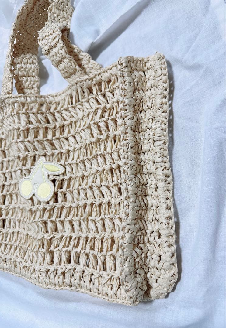 Bonpoint メッシュバッグ ベージュ　夏