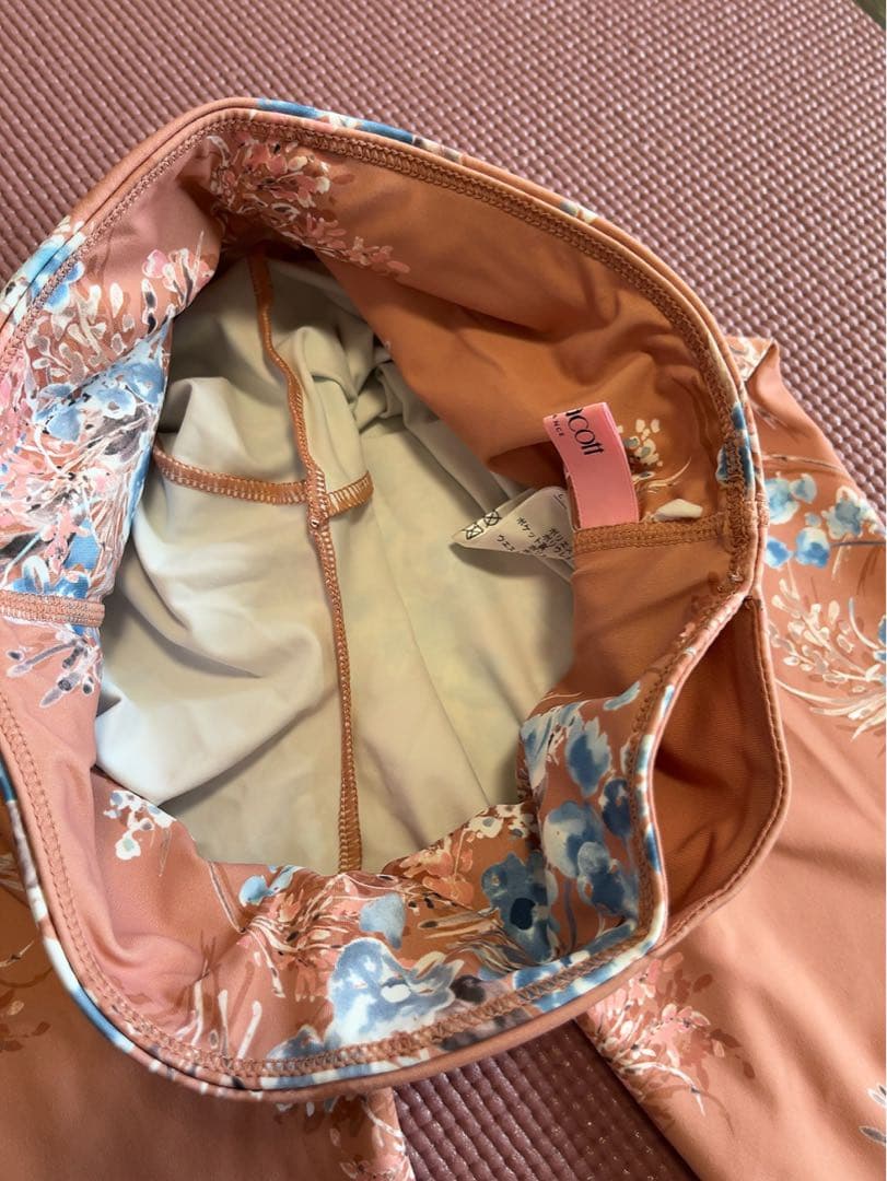 チャコット　バランス　ヨガ　セット　レギンス　トップス　Sサイズ　オレンジ　花柄