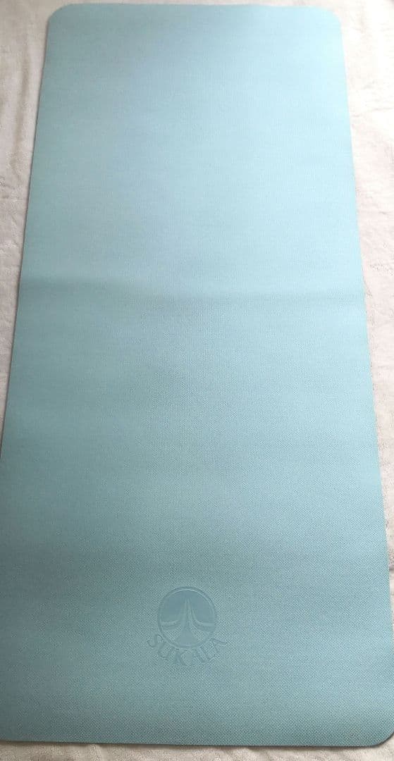 美品SUKALA ヨガマット 水色・紫色 収納バッグ付き