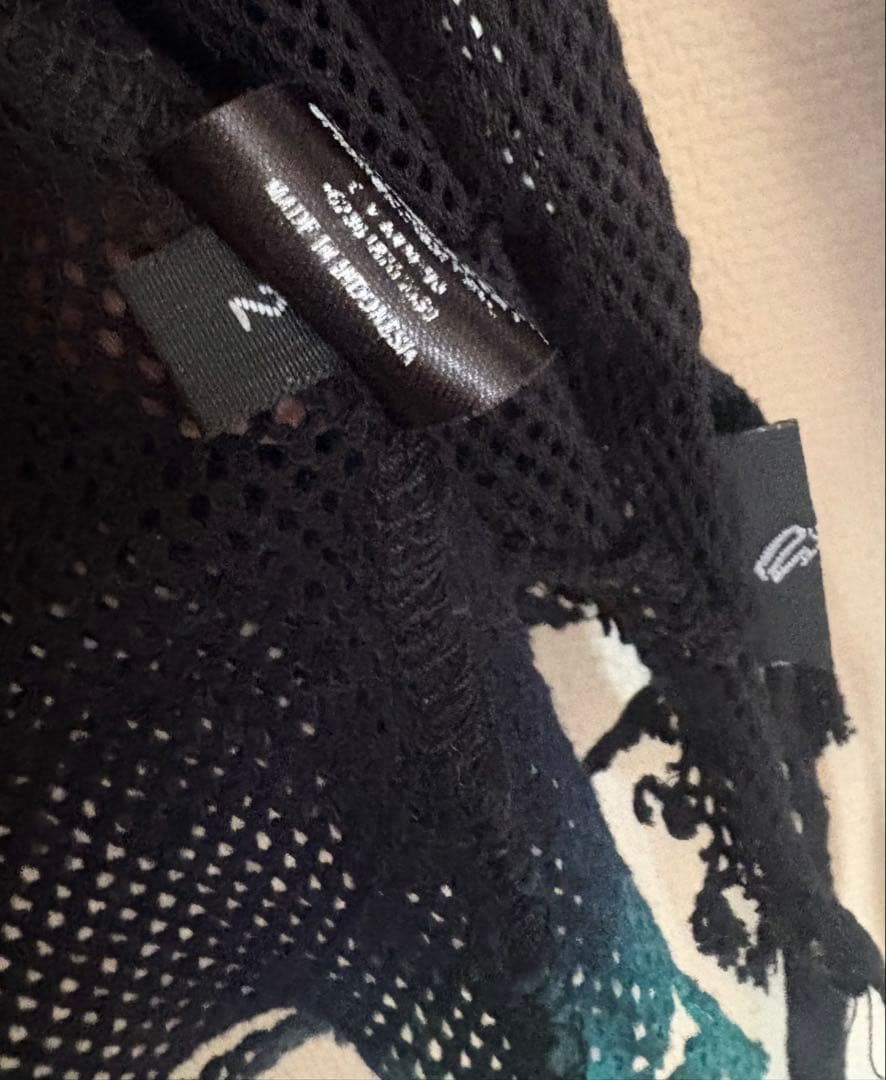 ケムリ　メッシュ 長袖カットソー