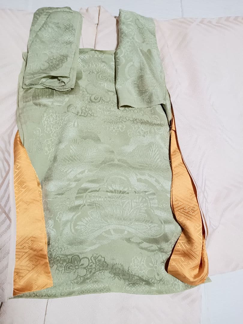 男児正絹無地　一つ身お掛け　お宮参り初着　誂え品　希少