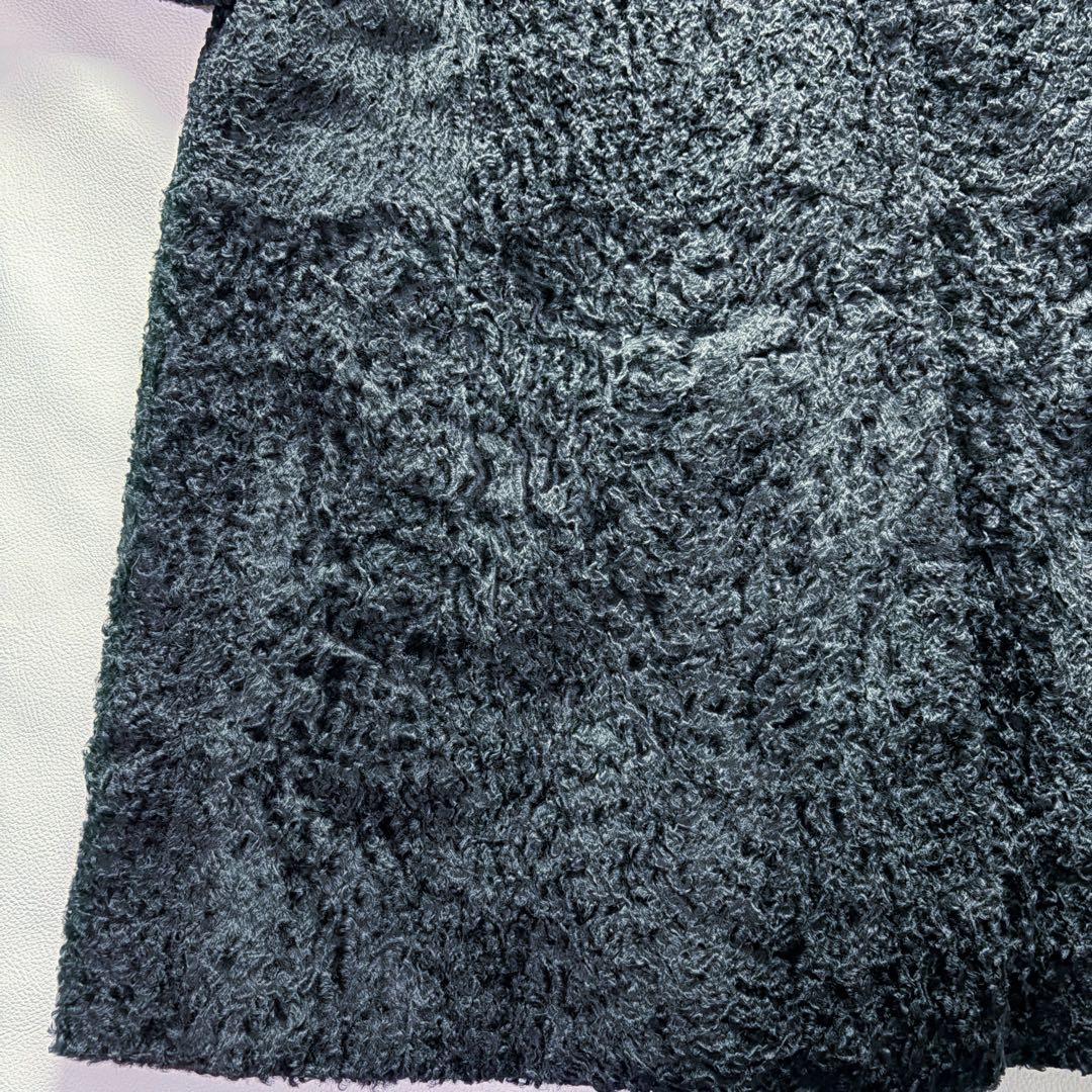 岐阜毛被チベットラム×ミンクファー マキシ丈ロングコート シルク混 身幅2Way