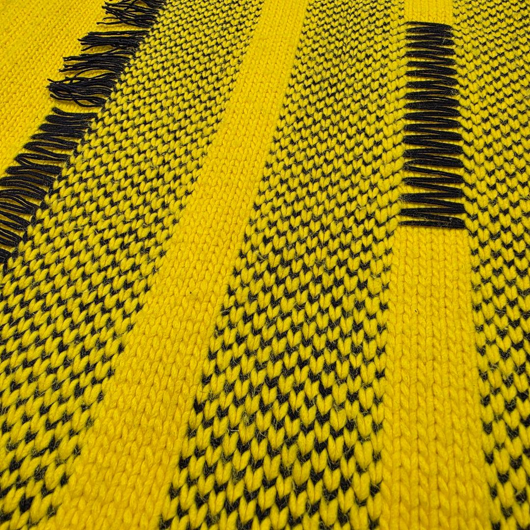 Y3 ニットストール　マフラー　イエロー　大判