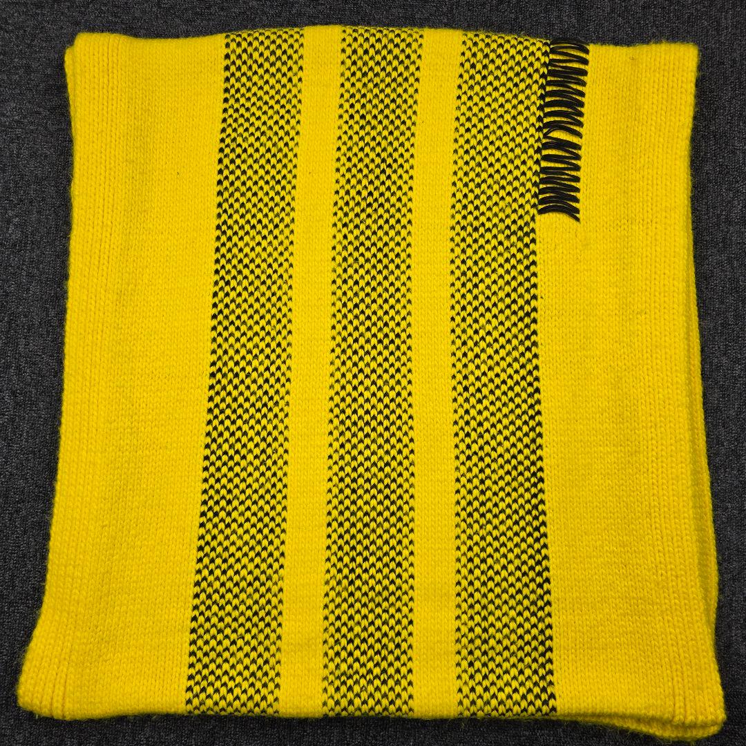Y3 ニットストール　マフラー　イエロー　大判
