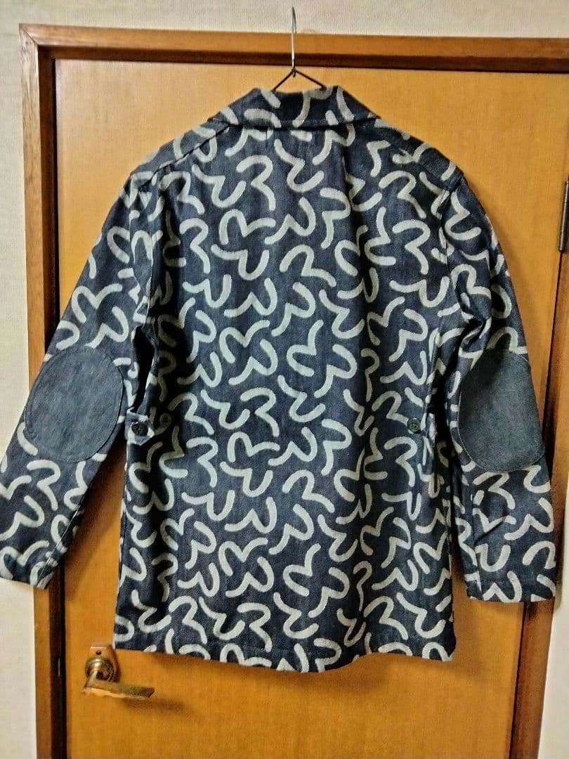 EVISUエヴィス yamane山根 総柄 デニムジャケットsize36