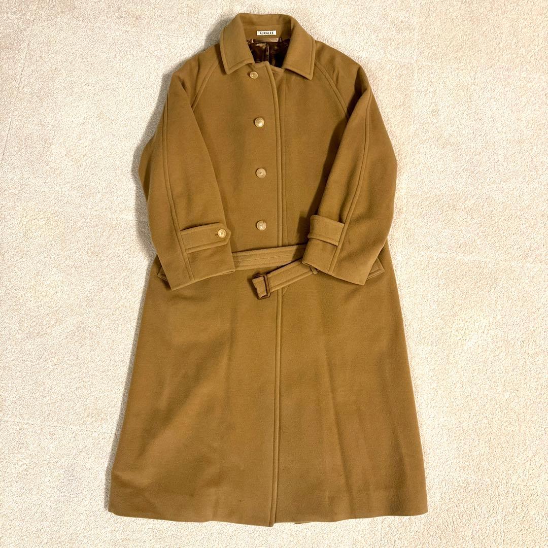 AURALEE カシミアウールモッサーステンカラーコート