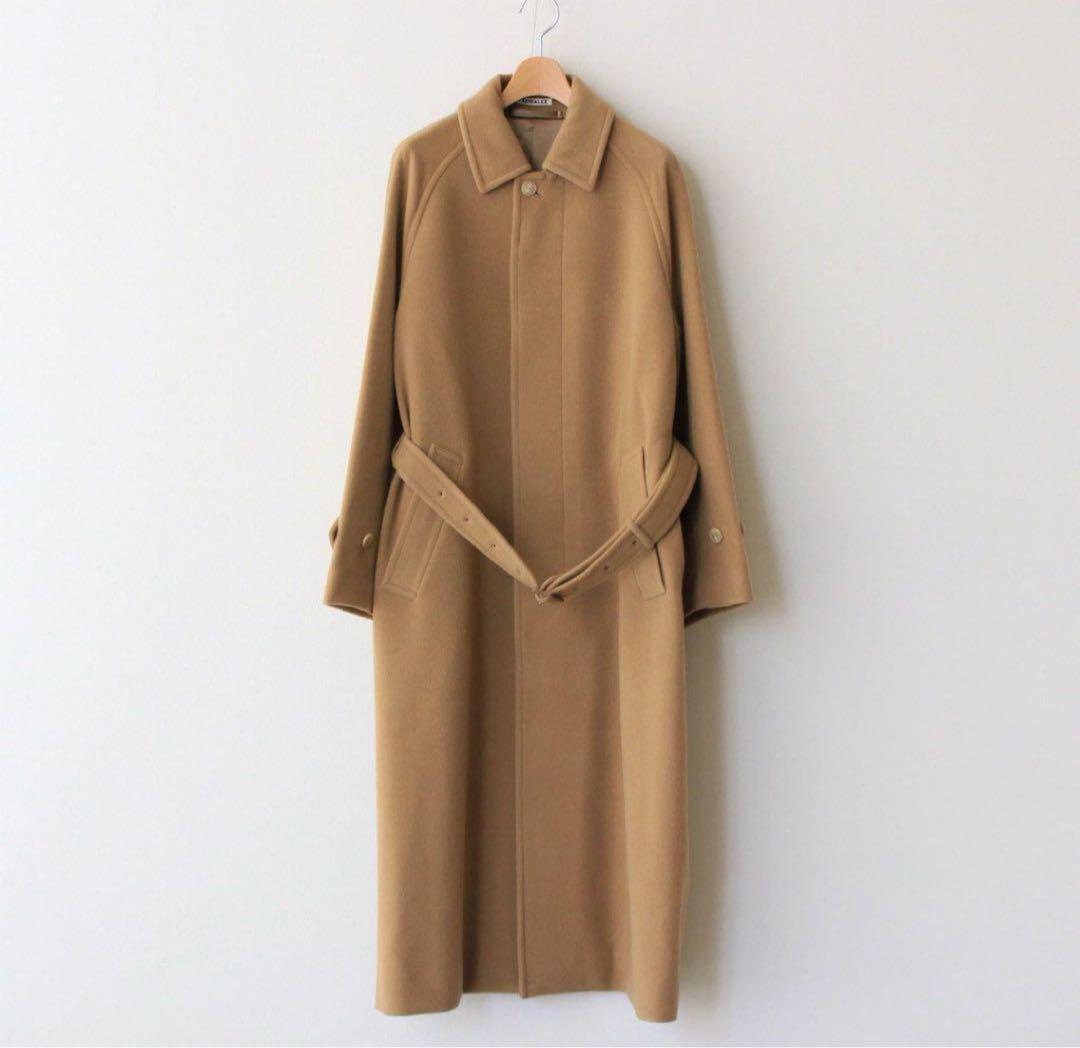 AURALEE カシミアウールモッサーステンカラーコート