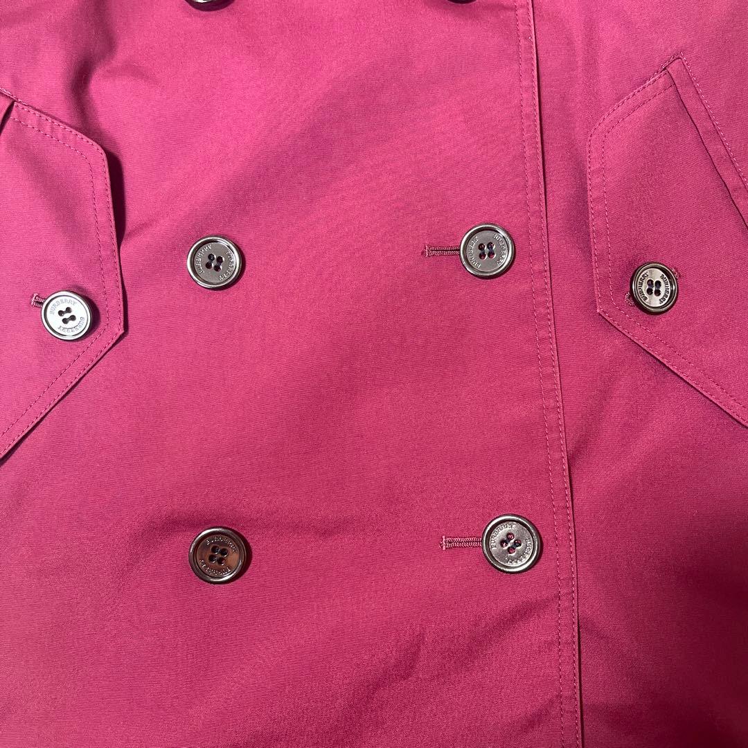 極美品☆バーバリーロンドントレンチコートメガチェックボルドー