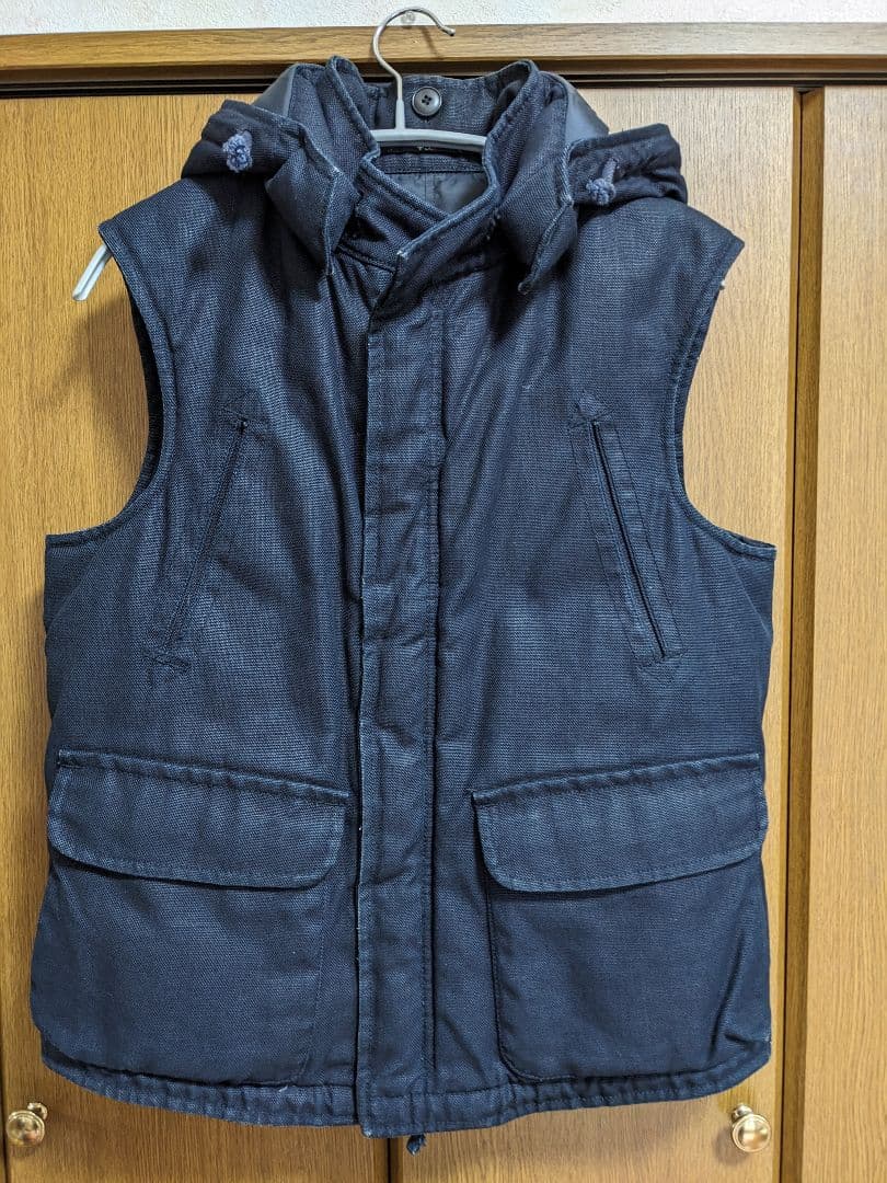 45R45rpm　インディゴコットンダウンベスト