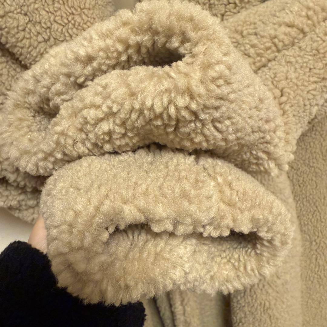 ZARA エクストラロングフェイクボアコート