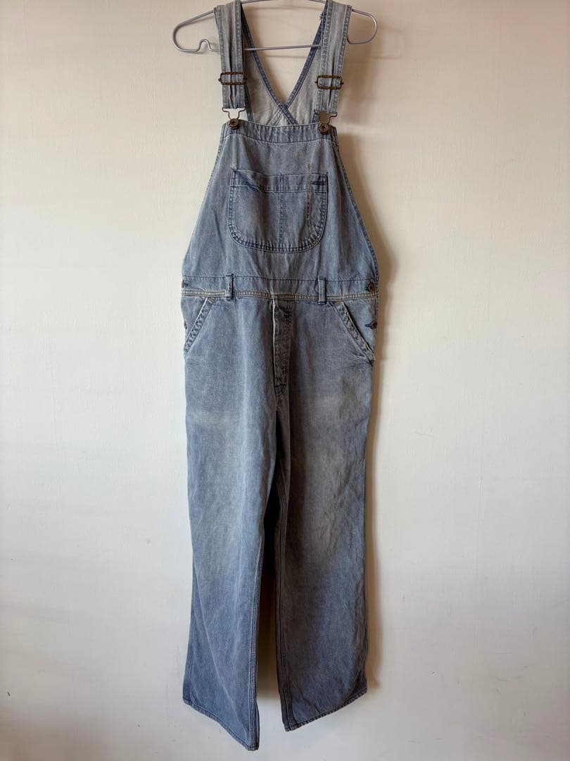 chimala デニムオーバーオール　ダメージ加工
