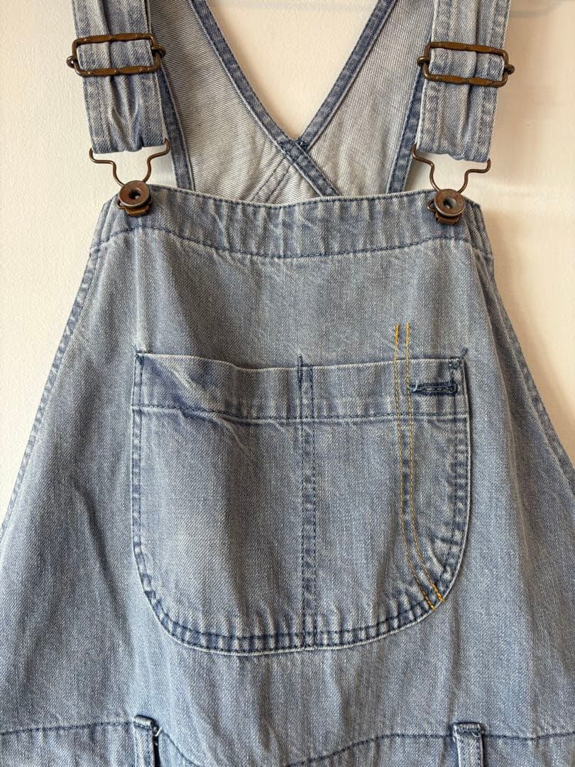 chimala デニムオーバーオール　ダメージ加工