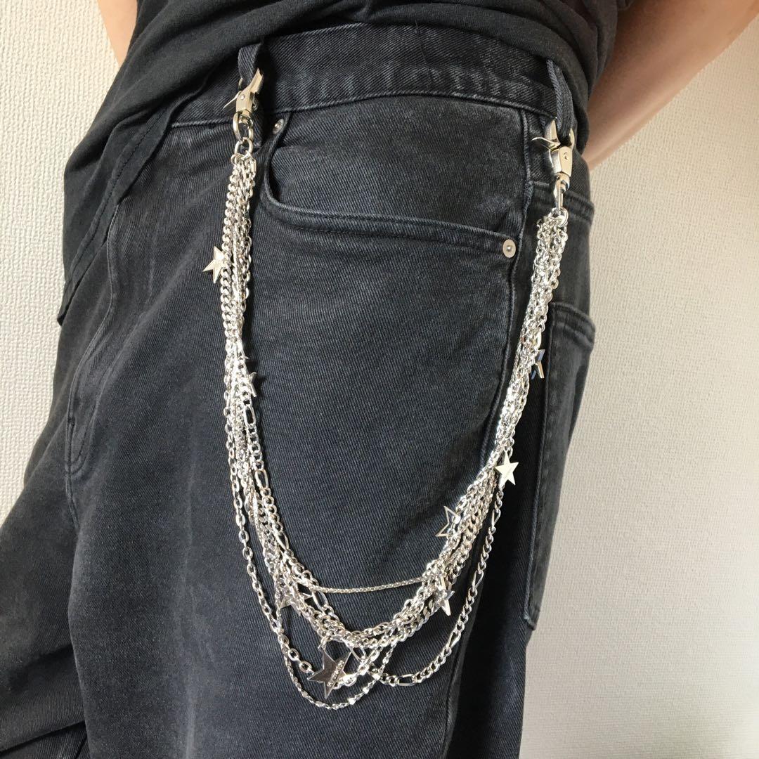 ヒステリックグラマー⬛︎ウォレットチェーン⬛︎星⬛︎スター⬛︎シルバー⬛︎ロゴ