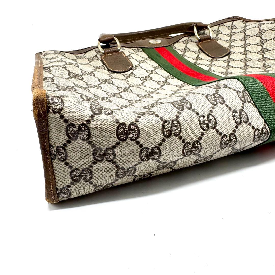 GUCCI オールドグッチ ビジネスバッグ ハンドバッグ シェリーライン GG