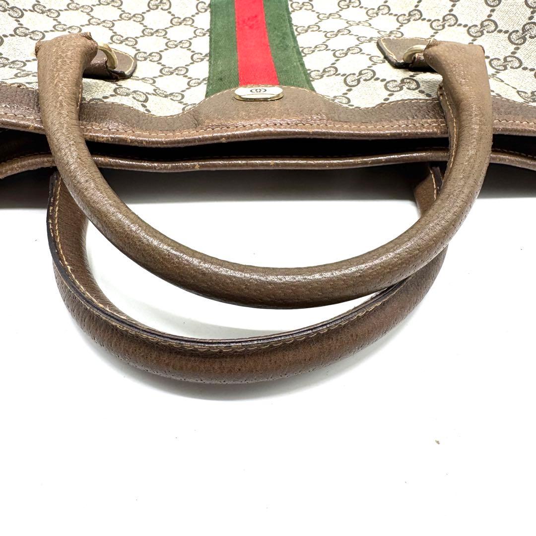 GUCCI オールドグッチ ビジネスバッグ ハンドバッグ シェリーライン GG