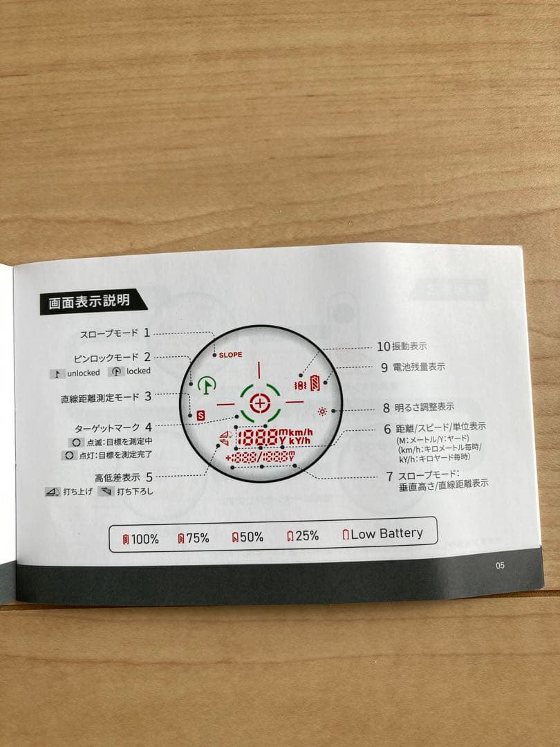 レーザー距離計 EENOUR LR1000pro 2カラー表示 ケース 箱説付き