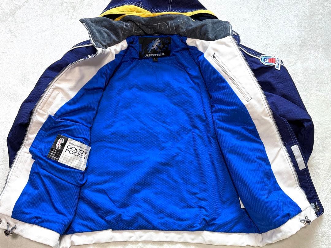 オーストリア代表 スキーチーム スキーウェア スヌーピー L アシックス 日本製