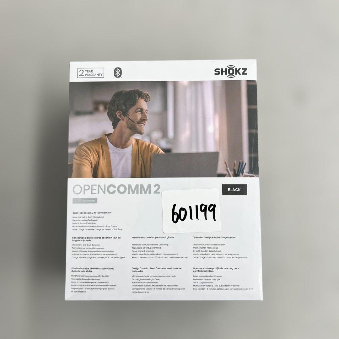 イヤホン 601199 Shokz OpenComm2 2025 Upgrade