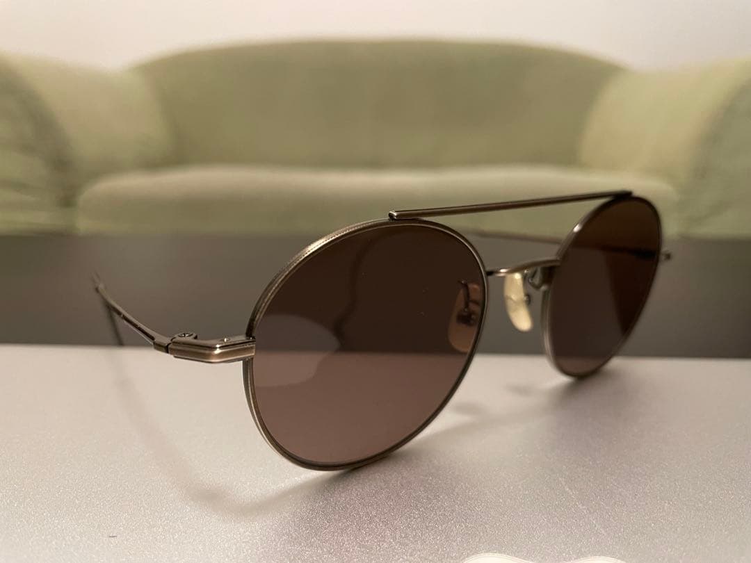 999.9 フォーナインズ feelsun ラウンドサングラス 純正ケース付き