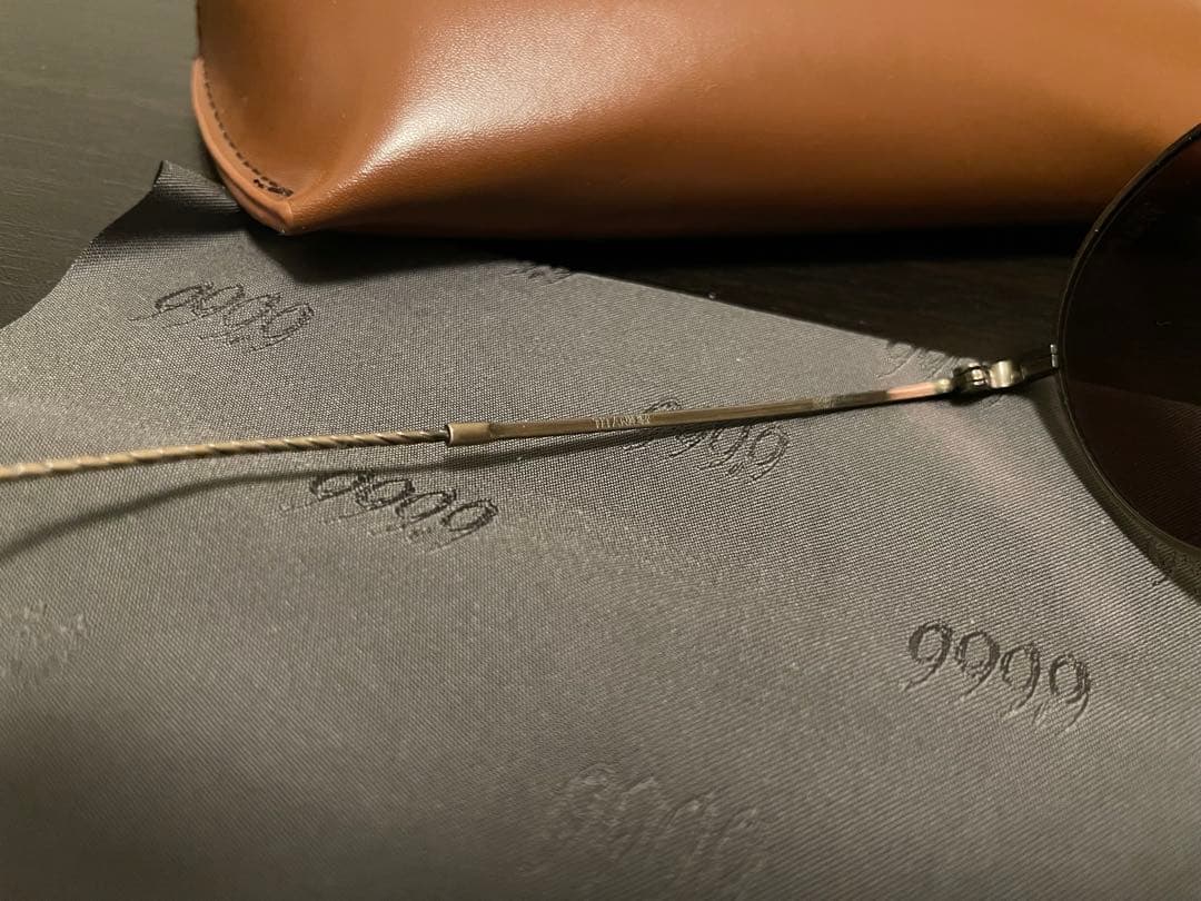 999.9 フォーナインズ feelsun ラウンドサングラス 純正ケース付き