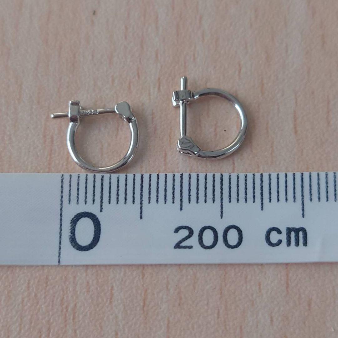 未使用　プラチナ　フープ　ピアス　Pt900