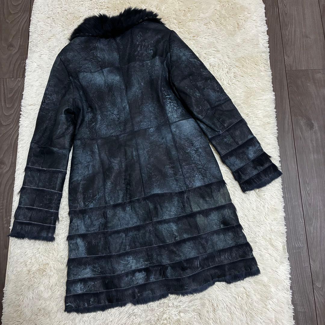 Rusty Rouge 兎革 スペインラビット ブルーフォックス 毛皮 コート