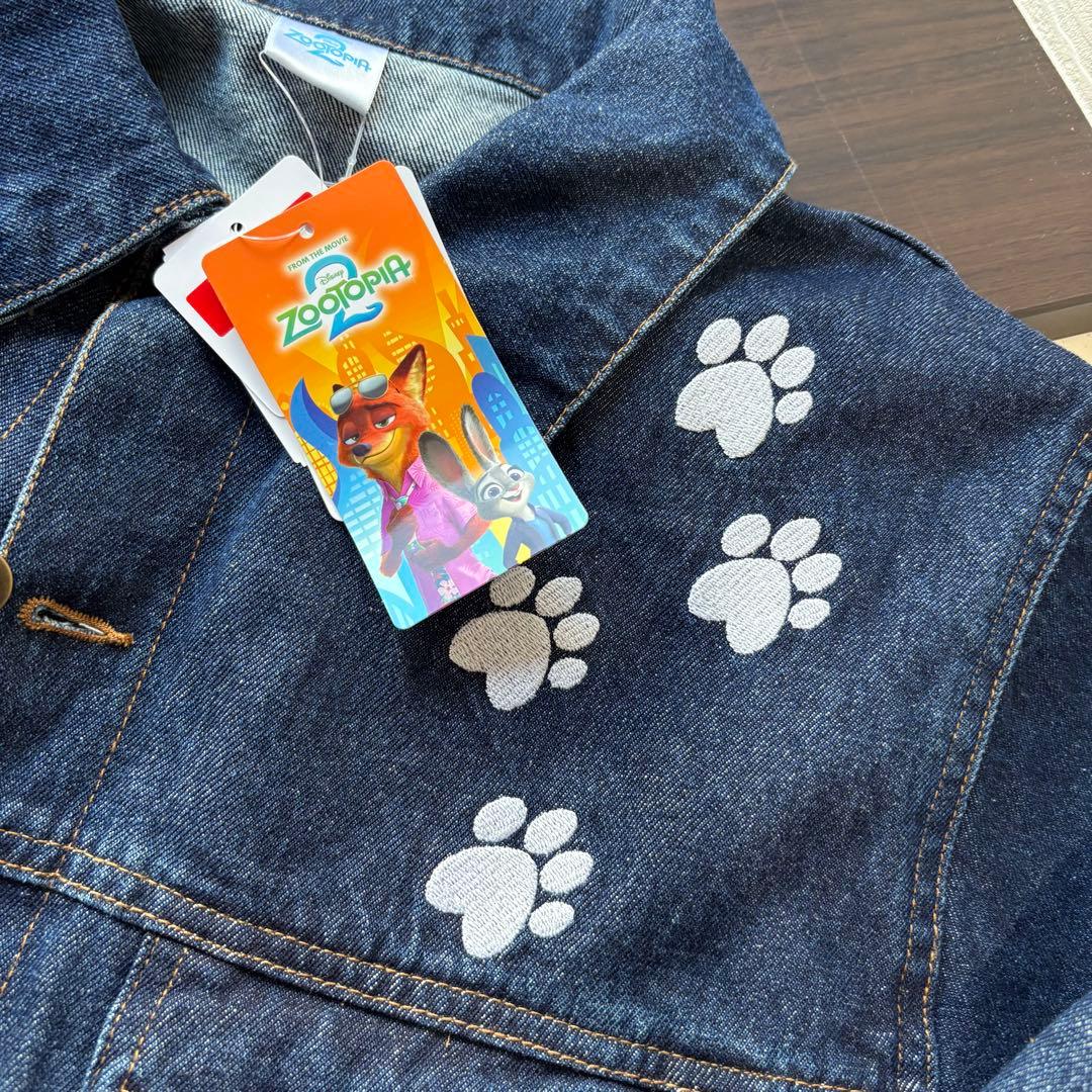 アベイル　ズートピア　ニック　サガラ刺繍　Gジャン　デニム　ディズニー　新品　L