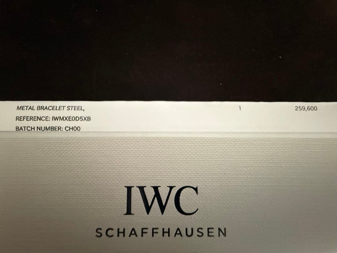 純正 現行 ポルトギーゼ オートマティック 42用 ステンレスブレス