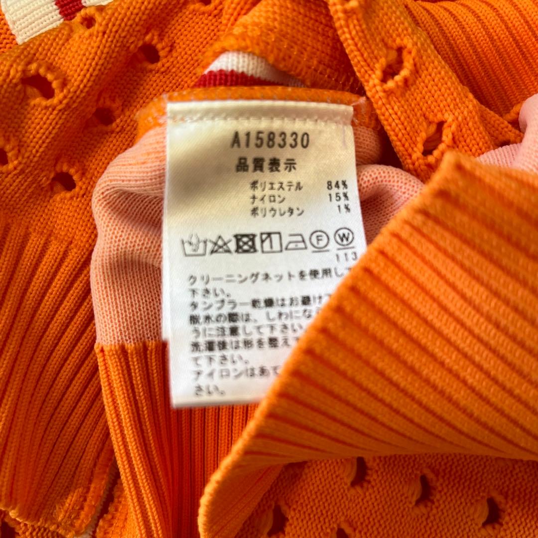 【H】美品✨アルチビオ　ベスト　スカート　セットアップ　オレンジ　ゴルフウェア